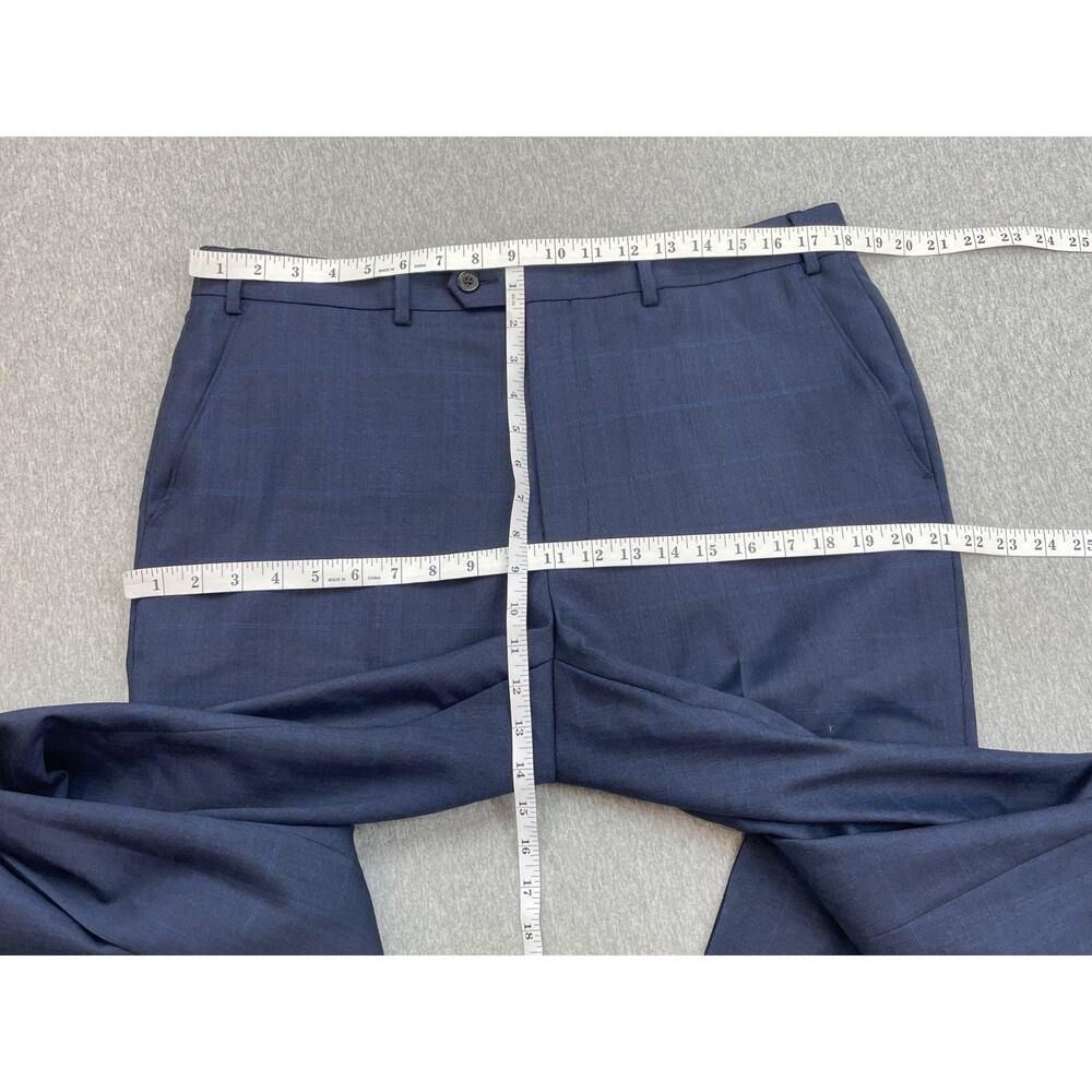 Lauren Ralph Lauren Suit Men 44R Blue Wool Blend Pants 36x32 Black Label - 2 Pcs - Picture 15 of 16